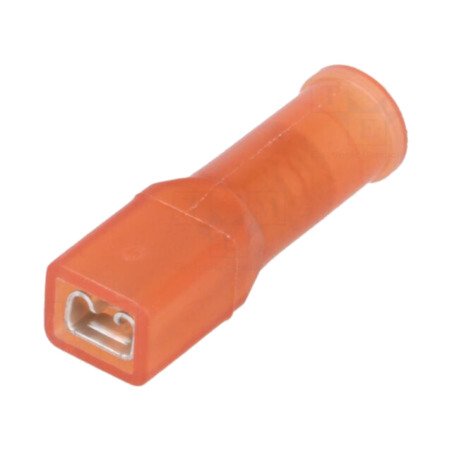 Terminal: plat; 2,8mm; 0,8mm; mamă; 1,5mm2; crimpat; pe cablu; roşie