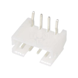 Conector: cablu-placă; soclu; tată; PIN: 4; 140; Pas: 2mm; THT; 100V