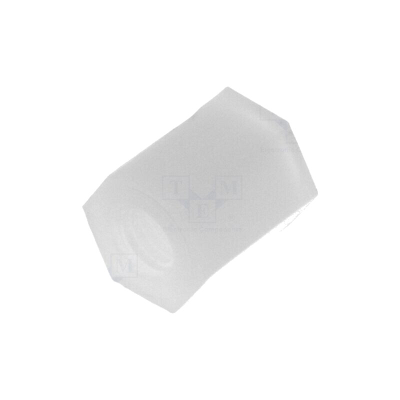 Piuliţă-distanţieră filetată; hexagonală; poliamidă; M3; 7mm Piuliţă-distanţieră filetată; hexagonală; poliamidă; M3; 7mm