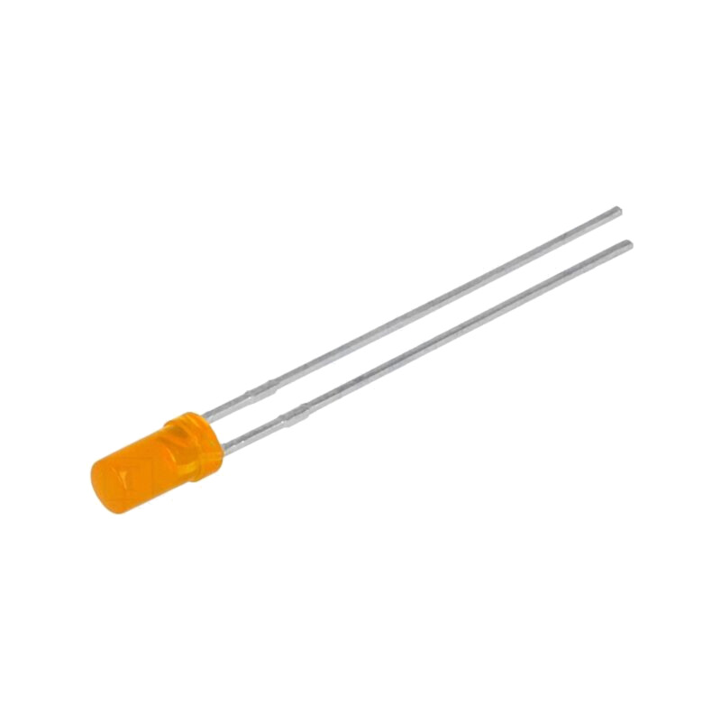 LED; 3mm; portocalie; 3÷5mcd; 100°; Parte frontală: plat; 2÷2,5VDC LED; 3mm; portocalie; 3÷5mcd; 100°; Parte frontală: plat; 2÷2,5VDC