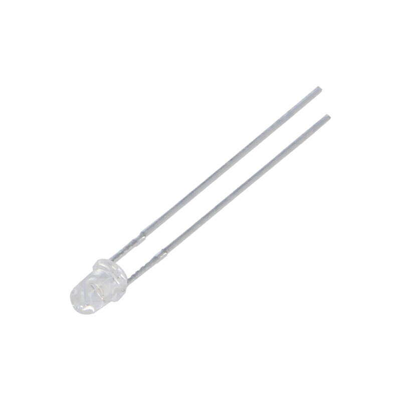 LED; UV-A; 25°; 15mA; 400nm; 2,8÷4VDC; THT; Parte frontală: convex LED; UV-A; 25°; 15mA; 400nm; 2,8÷4VDC; THT; Parte frontală: convex