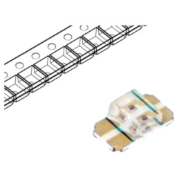 LED; SMD; 1206; roşie/verde; 3,2x1,6x1,1mm; 130°; 20mA; 75/75mW