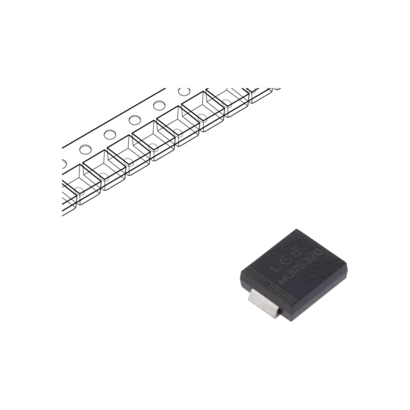 Diodă: redresoare; SMD; 600V; 1A; 50ns; SMB; Ufmax: 1,25V; Ifsm: 35A Diodă: redresoare; SMD; 600V; 1A; 50ns; SMB; Ufmax: 1,25V; Ifsm: 35A