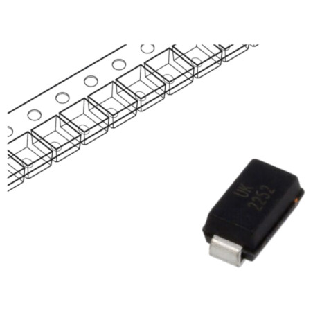 Diodă: TVS; 0,4kW; 15,6÷17,2V; 17,3A; bidirecţională; SMA