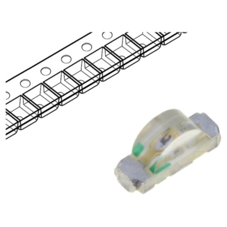 LED; SMD; 1304; galbenă; 50÷150mcd; 3,2x1,5x1mm; 120°; 20mA