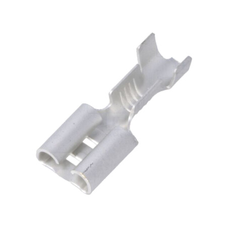 Terminal: plat; 6,3mm; 0,8mm; mamă; 0,8÷2mm2; crimpat; pe cablu
