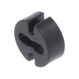 Bucşă de distanţare; LED; Øext: 4,8mm; ØLED: 3mm; Lung: 2mm; neagră
