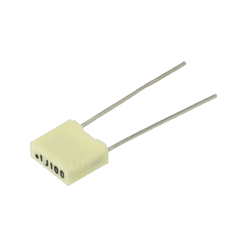 Condensator: cu poliester; 100nF; 63VAC; 100VDC; 5mm; ±5%; THT; R82