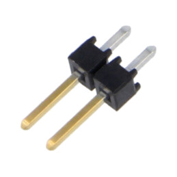 Conector: şiruri pini; şir pini; tată; PIN: 2; drept; 2,54mm; THT