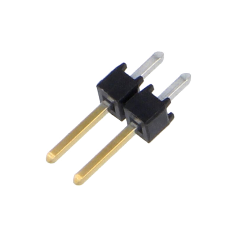 Conector: şiruri pini; şir pini; tată; PIN: 2; drept; 2,54mm; THT