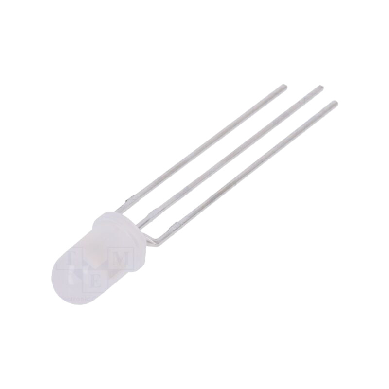 LED; 5mm; roşie/verde; 60°; Parte frontală: convex; Nr.term: 3 LED; 5mm; roşie/verde; 60°; Parte frontală: convex; Nr.term: 3