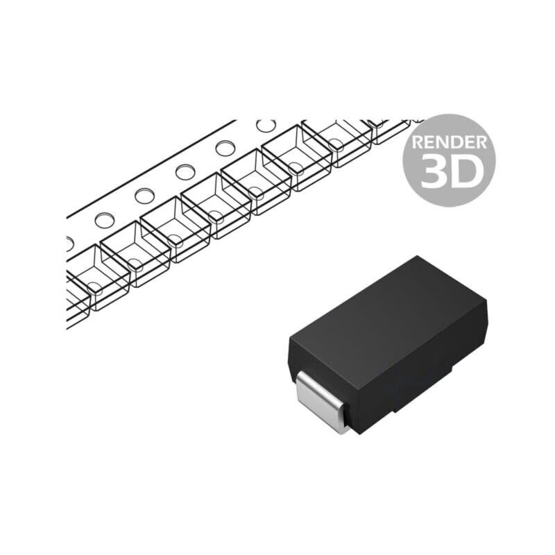 Diodă: TVS; 400W; 28,1V; 10,3A; unidirecţională; ±5%; DO214AC; SMAJ Diodă: TVS; 400W; 28,1V; 10,3A; unidirecţională; ±5%; DO214AC; SMAJ