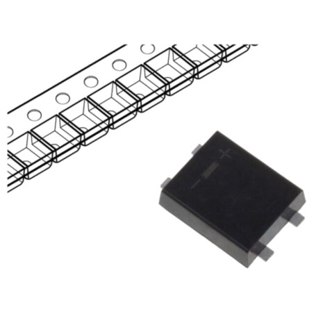 Punte redresoare: monofazat; 800V; If: 0,5A; Ifsm: 25A; MBFL; SMT