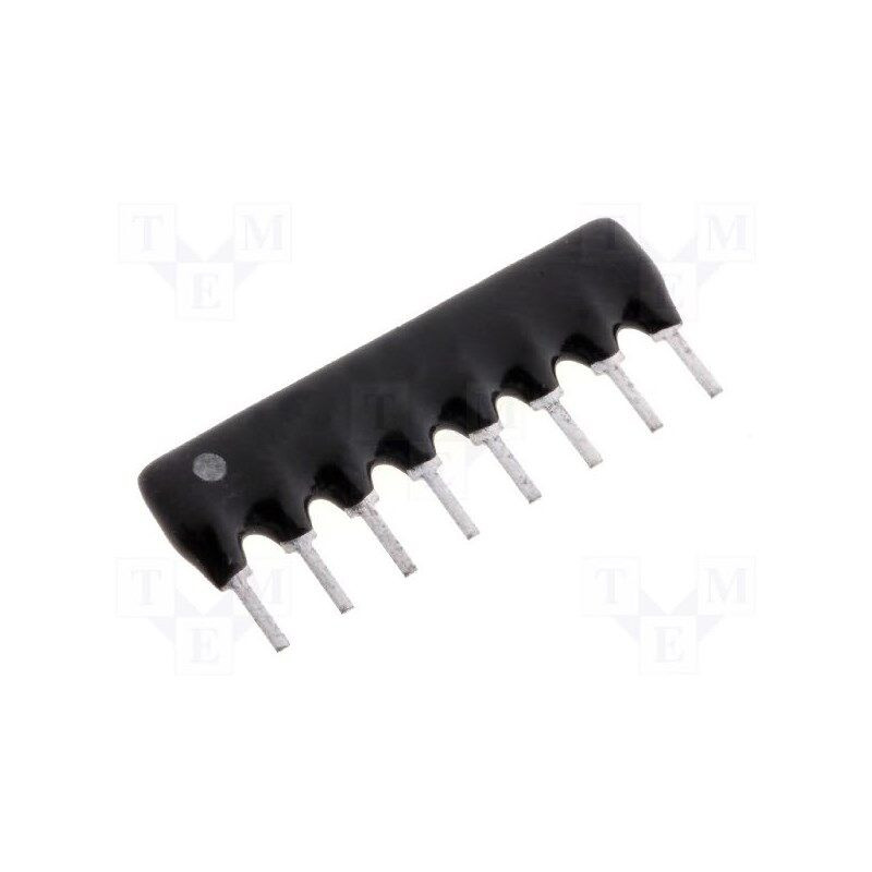 Rezistor multipolar: Y; THT; 680Ω; ±2%; 0,2W; Nr.rezistori: 4; 100V Rezistor multipolar: Y; THT; 680Ω; ±2%; 0,2W; Nr.rezistori: 4; 100V