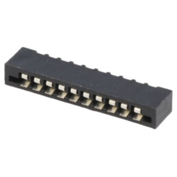 Conector: FFC/FPC; drept; PIN: 10; Non-ZIF; THT; cositorit; 20mΩ