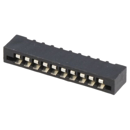Conector: FFC/FPC; drept; PIN: 10; Non-ZIF; THT; cositorit; 20mΩ