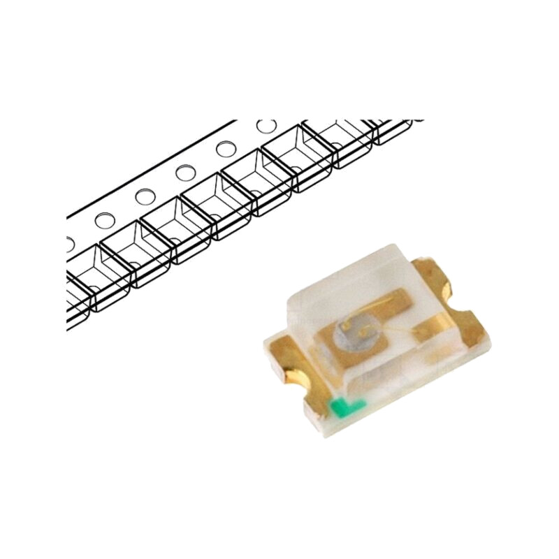 LED; SMD; 0805; albastru; 12÷20mcd; 2x1,25x0,8mm; 140°; 20mA; 100mW LED; SMD; 0805; albastru; 12÷20mcd; 2x1,25x0,8mm; 140°; 20mA; 100mW