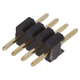 Conector: şiruri pini; şir pini; tată; PIN: 4; drept; 1,27mm; THT