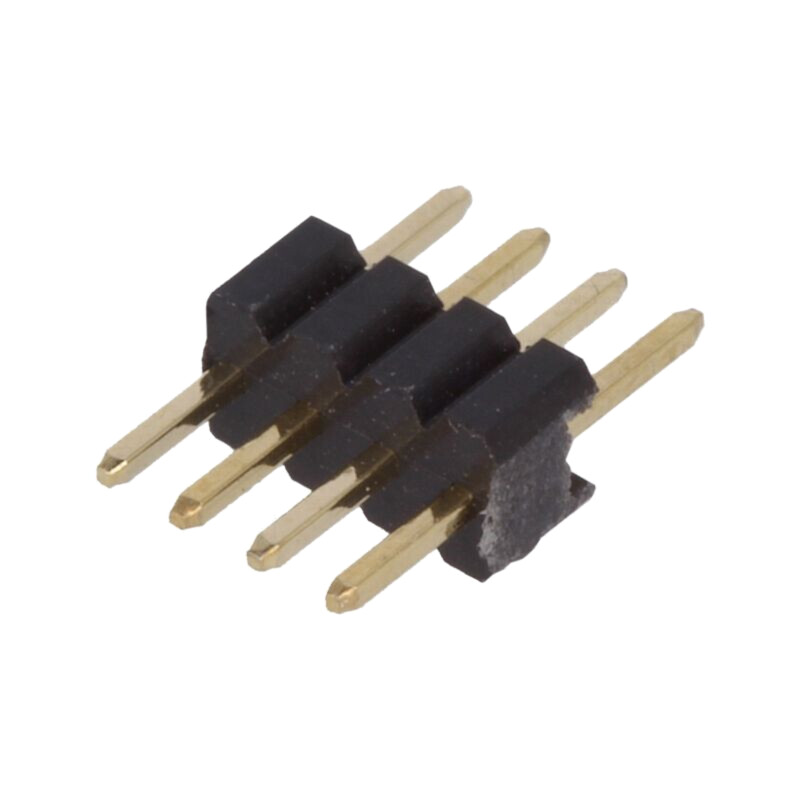 Conector: şiruri pini; şir pini; tată; PIN: 4; drept; 1,27mm; THT