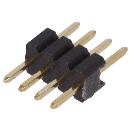 Conector: şiruri pini; şir pini; tată; PIN: 4; drept; 1,27mm; THT