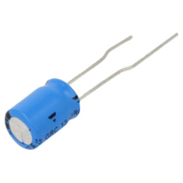 Condensator: electrolitic; THT; 100uF; 50VDC; Raster: 3,5mm; ±20%