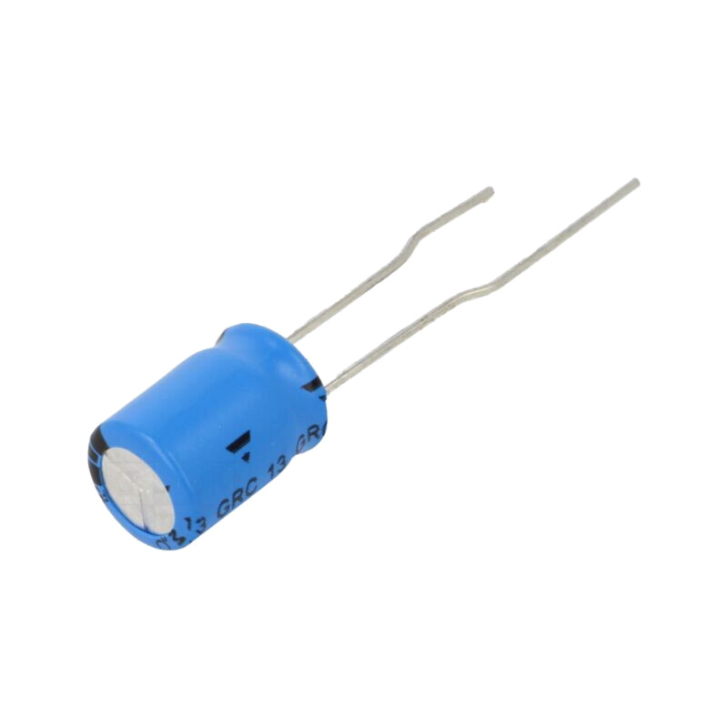 Condensator: electrolitic; THT; 100uF; 50VDC; Raster: 3,5mm; ±20% Condensator: electrolitic; THT; 100uF; 50VDC; Raster: 3,5mm; ±20%