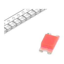 LED; SMD; 1206; roz; 60÷90mcd; 3,2x1,6x0,8mm; 120°; 20mA; 3÷3,6VDC