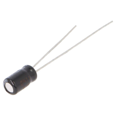 Condensator: electrolitic; THT; 10uF; 16VDC; Ø4x7mm; Raster: 1,5mm