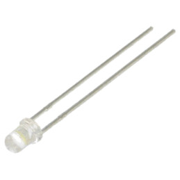 LED; 3mm; alb rece; 9000mcd; 30°; Parte frontală: convex; Nr.term: 2