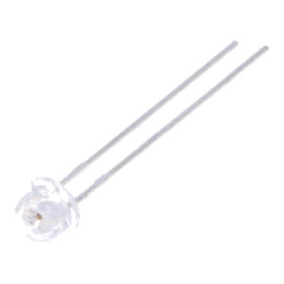 LED; 4,8mm; roşie; 1000÷1700mcd; 100°; Parte frontală: convex