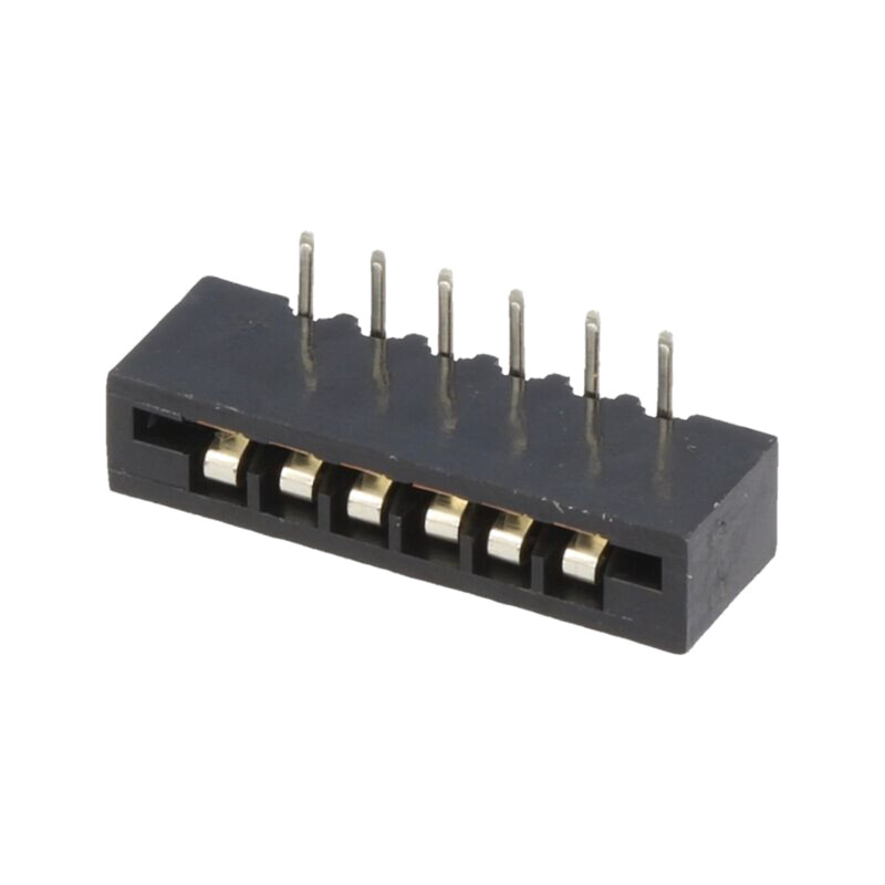 Conector: FFC/FPC; în unghi 90°; PIN: 6; Non-ZIF; THT; cositorit Conector: FFC/FPC; în unghi 90°; PIN: 6; Non-ZIF; THT; cositorit
