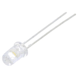 LED; 5mm; alb neutru; 5000÷8500mcd; 30°; Parte frontală: convex