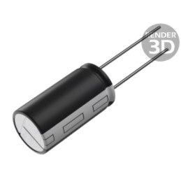 Condensator: electrolitic; THT; 100uF; 16VDC; Ø5x11mm; Raster: 2mm