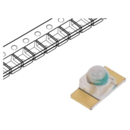 LED; SMD; 1608; albastru; 710÷2800mcd; 3,2x1,6x1,55mm; 25°; 20mA