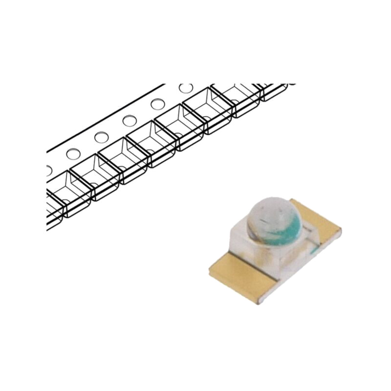 LED; SMD; 1608; albastru; 710÷2800mcd; 3,2x1,6x1,55mm; 25°; 20mA LED; SMD; 1608; albastru; 710÷2800mcd; 3,2x1,6x1,55mm; 25°; 20mA