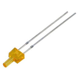LED; rotund; portocalie; 220÷330mcd; 90°; Parte frontală: plat