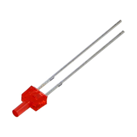 LED; rotund; roşie; 220÷330mcd; 90°; Parte frontală: plat; 30mA