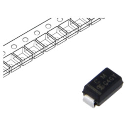 Diodă: TVS; 0,4kW; 36,7V; 7,5A; unidirecţională; ±5%; SMA; SMAJ
