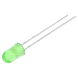 LED; 5mm; galben-verde; 460mcd; 20°; Parte frontală: convex; 2,4VDC