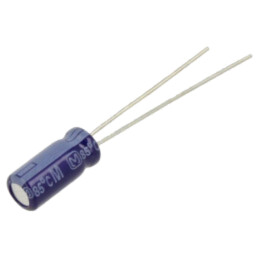 Condensator: electrolitic; THT; 4,7uF; 50VDC; Ø5x11mm; Raster: 2mm