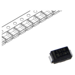 Diodă: redresoare; SMD; 100V; 1A; 35ns; SMA; Ifsm: 30A; rolă,bandă