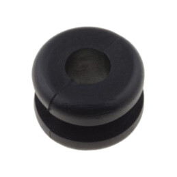 Manşon; Øorif.mont: 6,4mm; Øorif: 4mm; PVC; neagră; -30÷60°C