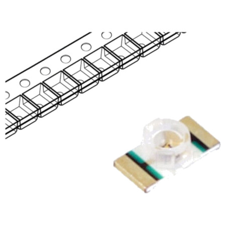 LED; SMD; 1206; roşie; 45÷100mcd; 3,2x1,6x1,1mm; 70°; 20mA; λd: 631nm