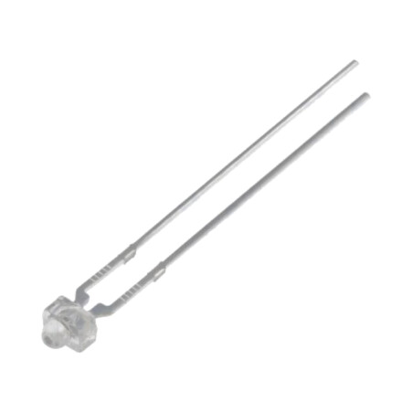 LED; 1,8mm; galbenă; 1120÷1500mcd; 30°; Parte frontală: convex