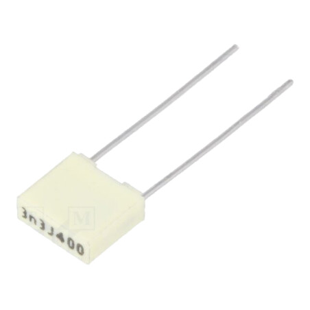 Condensator: cu poliester; 3,3nF; 200VAC; 400VDC; 5mm; ±5%; THT; R82