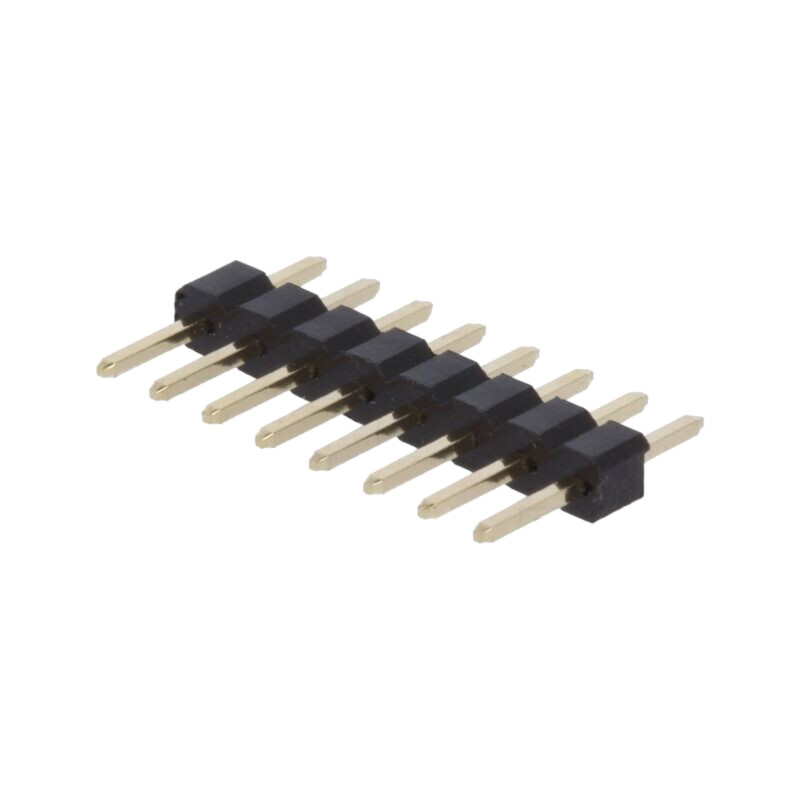 Conector: şiruri pini; şir pini; tată; PIN: 8; drept; 2mm; THT; 1x8 Conector: şiruri pini; şir pini; tată; PIN: 8; drept; 2mm; THT; 1x8