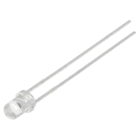 LED; 3mm; albastru; 3500mcd; 40°; Parte frontală: convex; 2,8÷4VDC