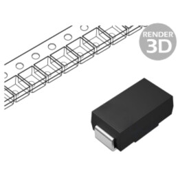 Diodă: redresoare; SMD; 400V; 1A; 1,5us; SMA; rolă,bandă