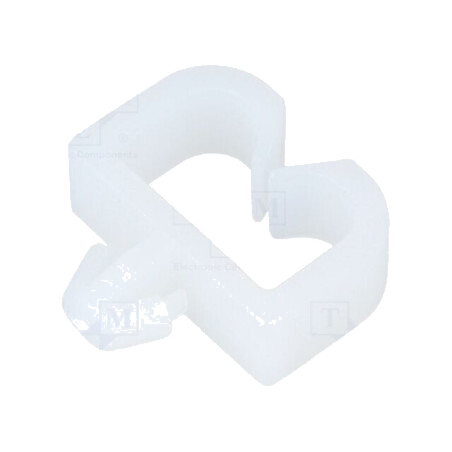 Element de prindere cu clichet; poliamidă; Lăţ.int: 9mm; natural
