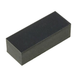 Picioruş autoadeziv; H: 6mm; neagră; gumă; W: 19mm; L: 7,7mm